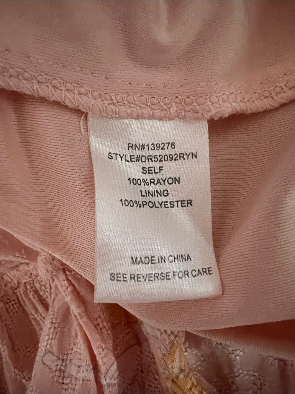 D2R PinK/Peach Floral Maxi Split V-Neck Multi-Tiered Dress Boho Style SZ XS - Picture 10 of 10